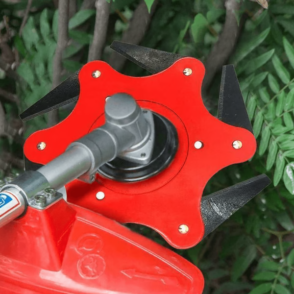 Precision 6-Blade Trimmer Attachment for Effortless Weeding