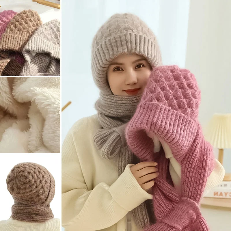Ladies' Ultimate Winter Ear Warmth and Wind Blocker Hat Scarf