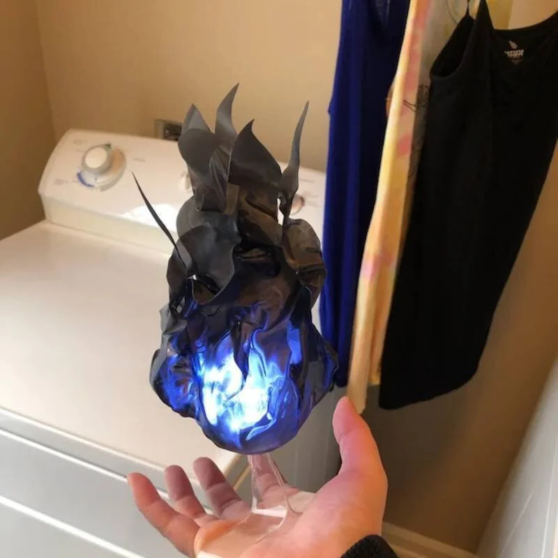 Illuminating Floating Fire Sphere - LED Halloween Decoration
