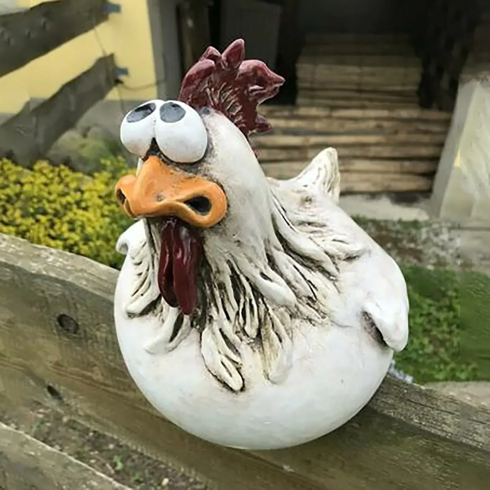 Playful Poultry Garden Statues – Charming Outdoor Decor