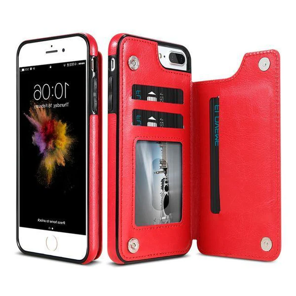 Elegant Leather Wallet Case for iPhone
