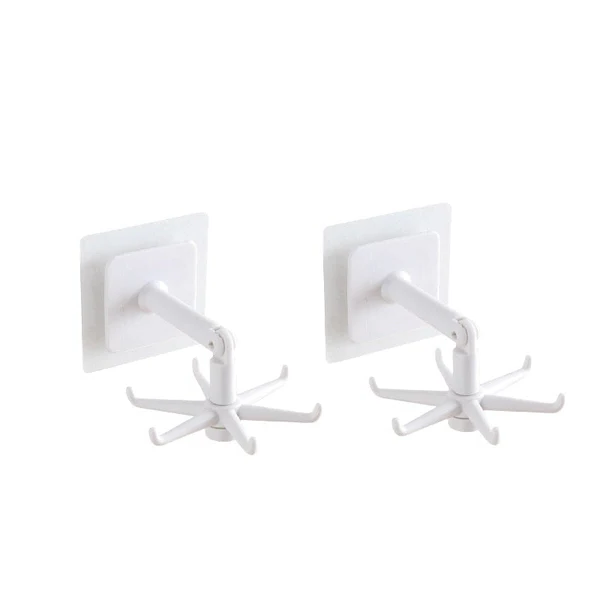 Versatile 360° Rotating Adhesive Wall Hook