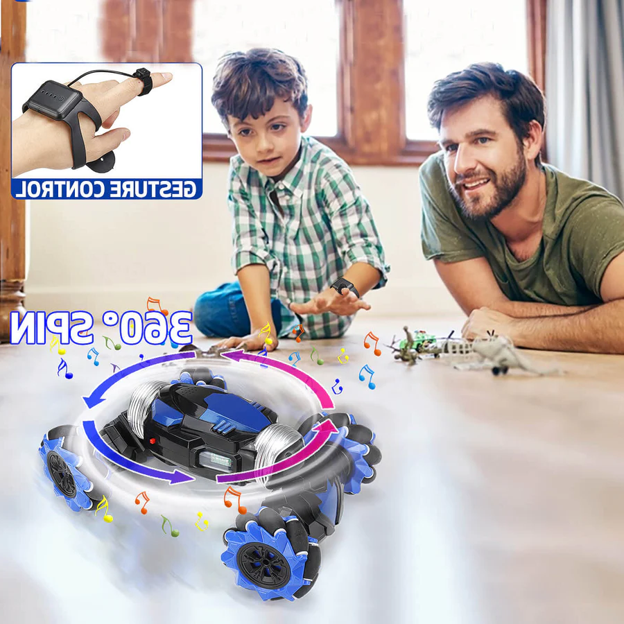 All-Terrain Remote Stunt Car with Dual Control Options