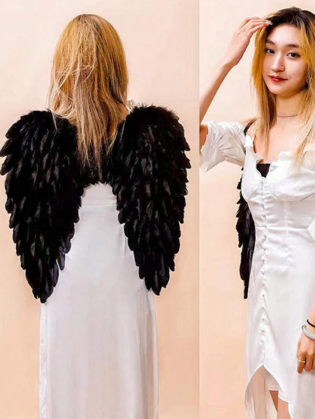 Heavenly Feathered Wings – Perfect for Costume Events