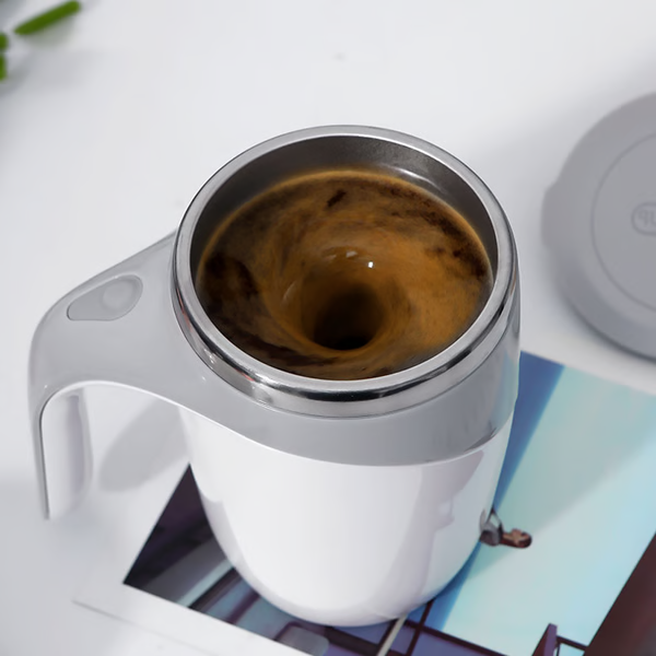 Smart Self-Stirring Coffee Mug with Magnetic Technology