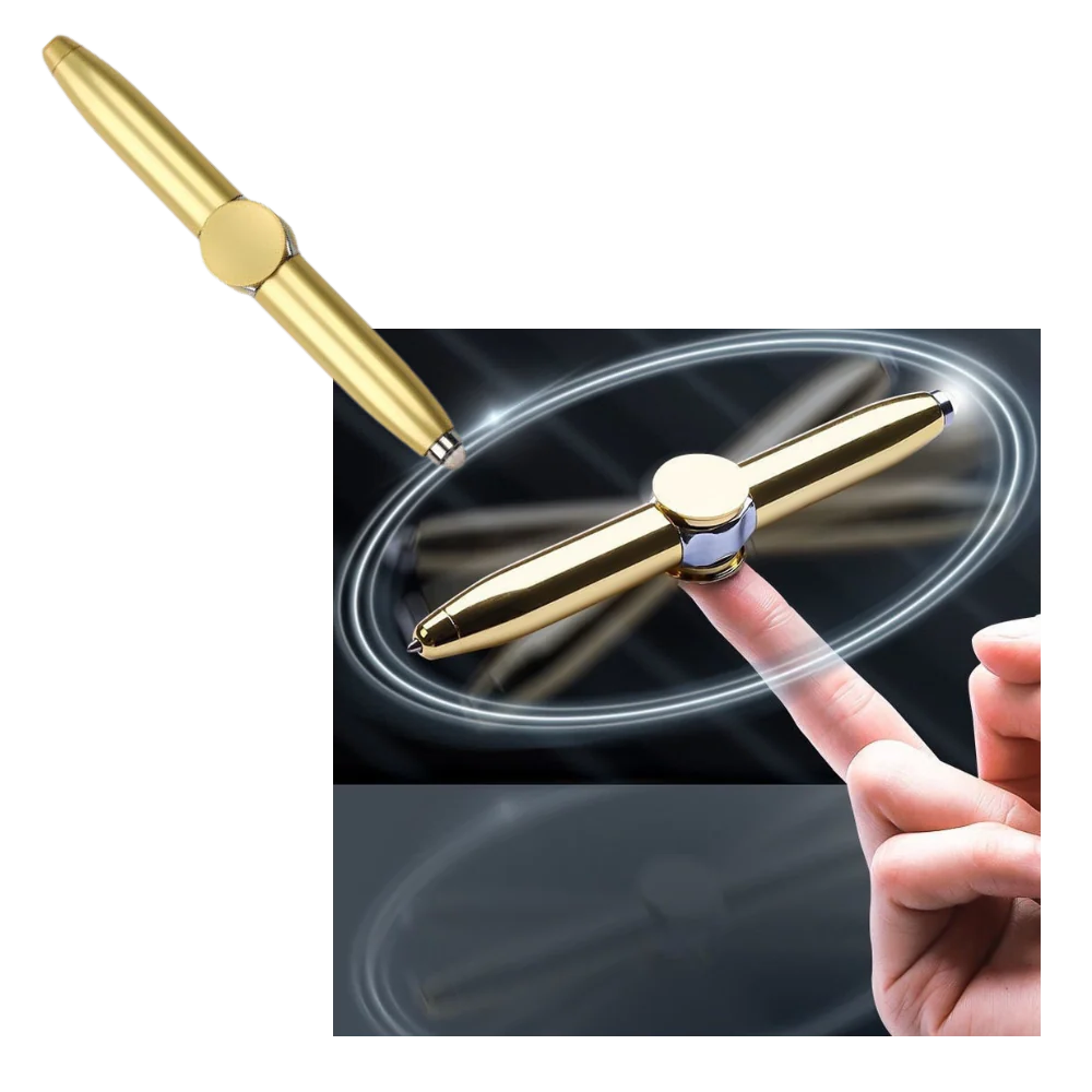 Spin & Write: The Ultimate Fidget Pen with LED Light