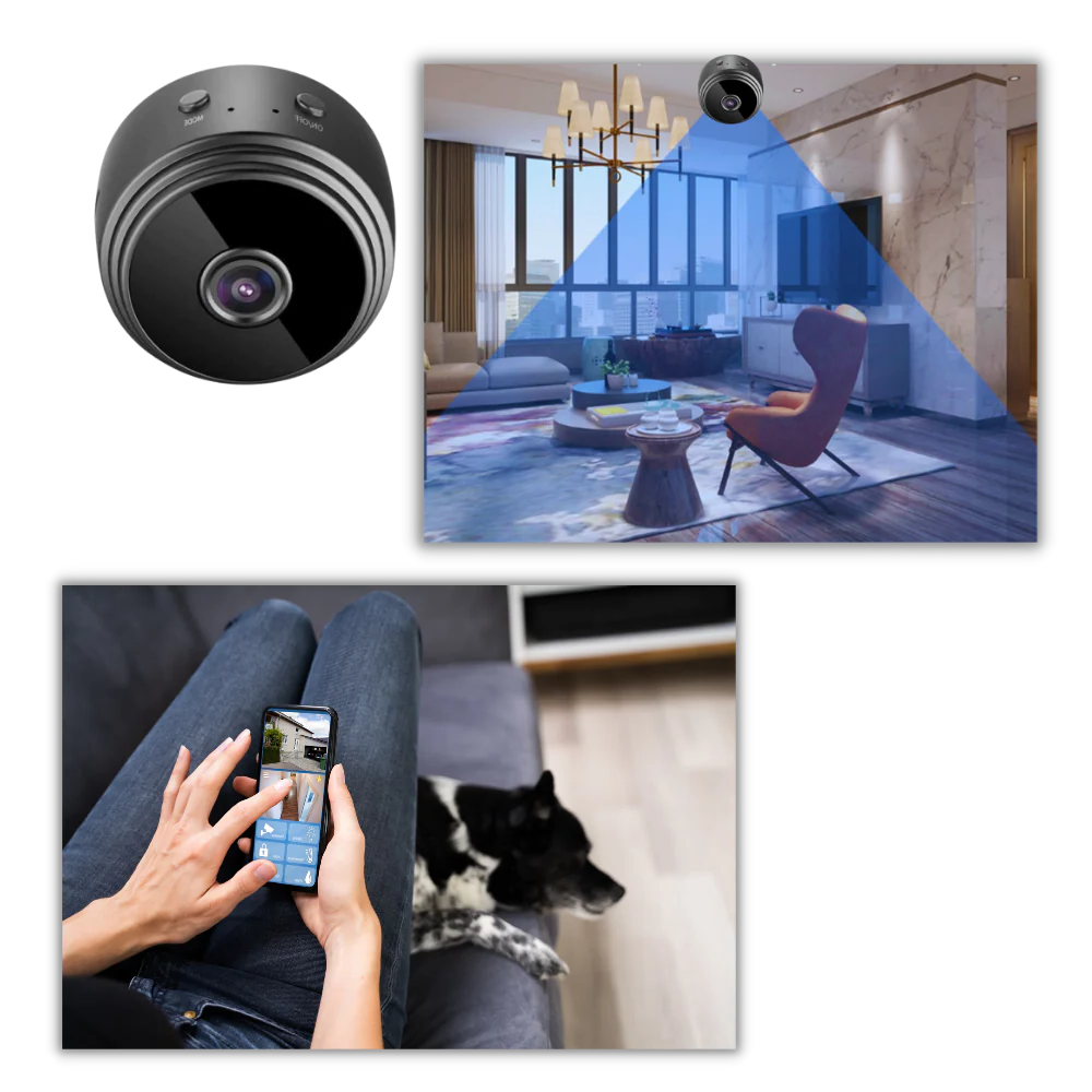 Compact Smart Security Camera with Night Vision