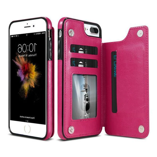 Elegant Leather Wallet Case for iPhone