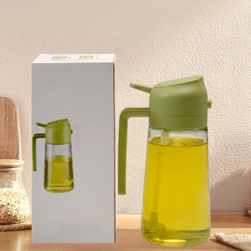 Dual-Function Glass Oil Sprayer and Dispenser
