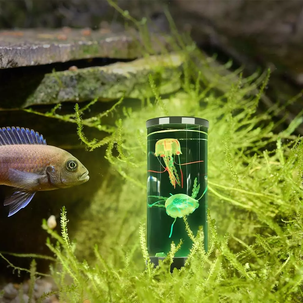 Mesmerizing Aquatic LED Mood Light with Color-Changing Jellyfish