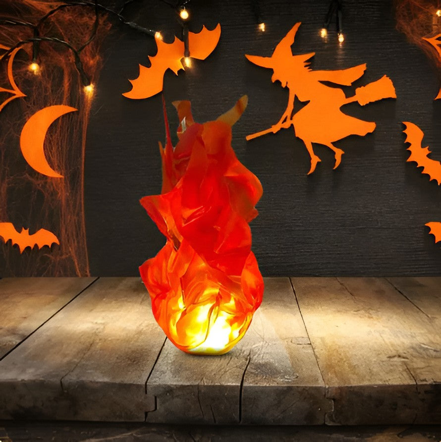 Illuminating Floating Fire Sphere - LED Halloween Decoration