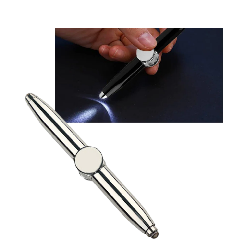 Spin & Write: The Ultimate Fidget Pen with LED Light