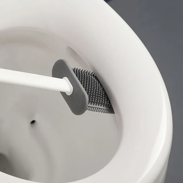 Stylish Wall-Mounted Toilet Cleaning Duo - Space Efficient!