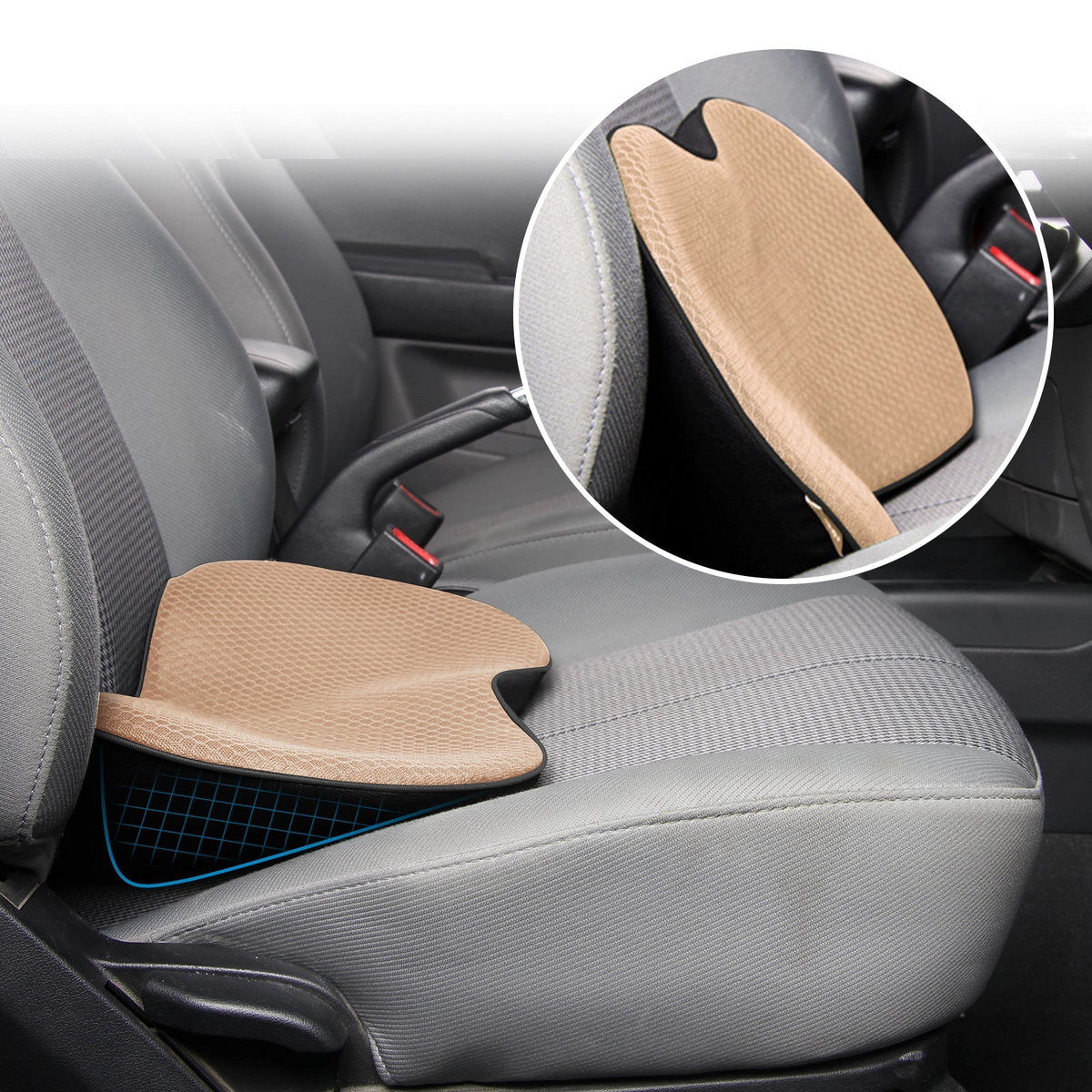 Premium Car Seat Elevation Cushion for Comfort and Support