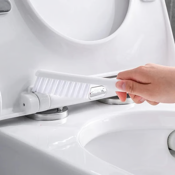Stylish Wall-Mounted Toilet Cleaning Duo - Space Efficient!