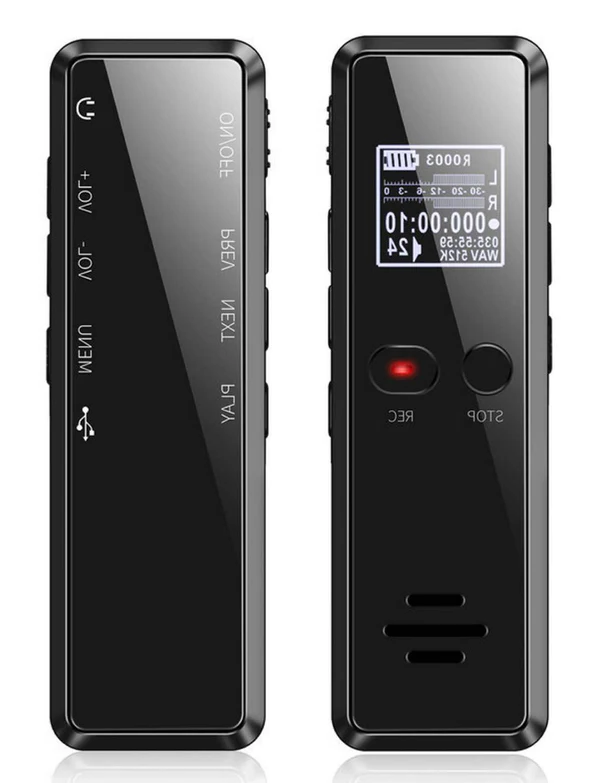 Compact Digital Audio Recorder with Voice Activation & Long Battery Life