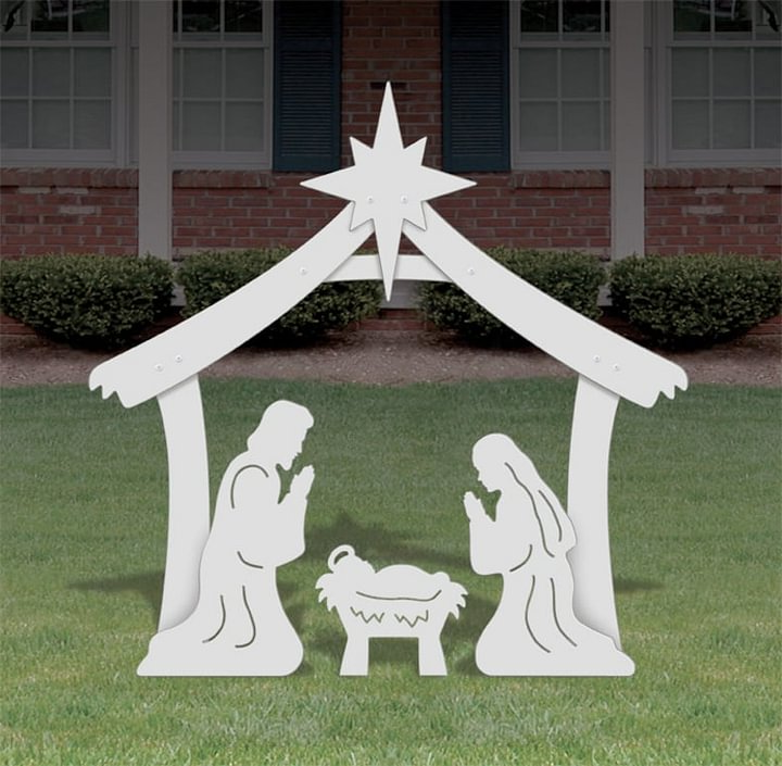 Radiant Christmas Nativity Display for Outdoor Use
