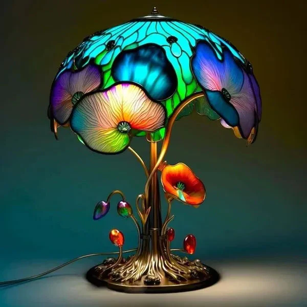 Vibrant Mosaic Table Lamp for Enchanting Spaces