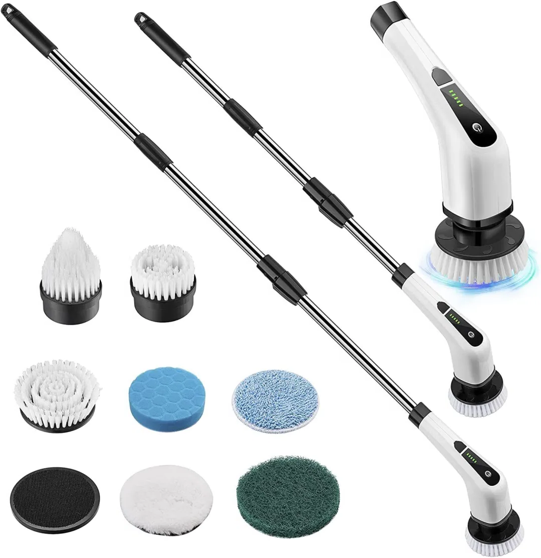 Cordless Power Cleaning Brush with 7 Interchangeable Heads