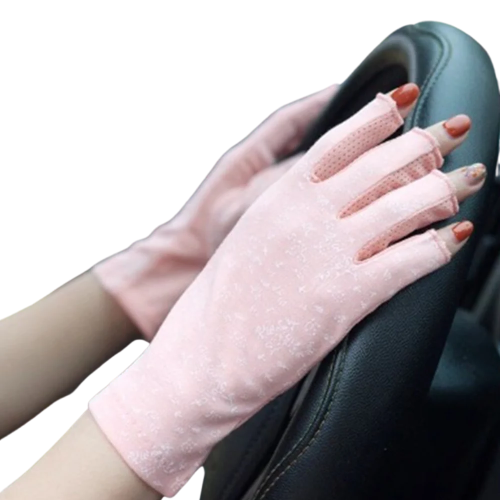 Chic UV-Resistant Cotton Handwear