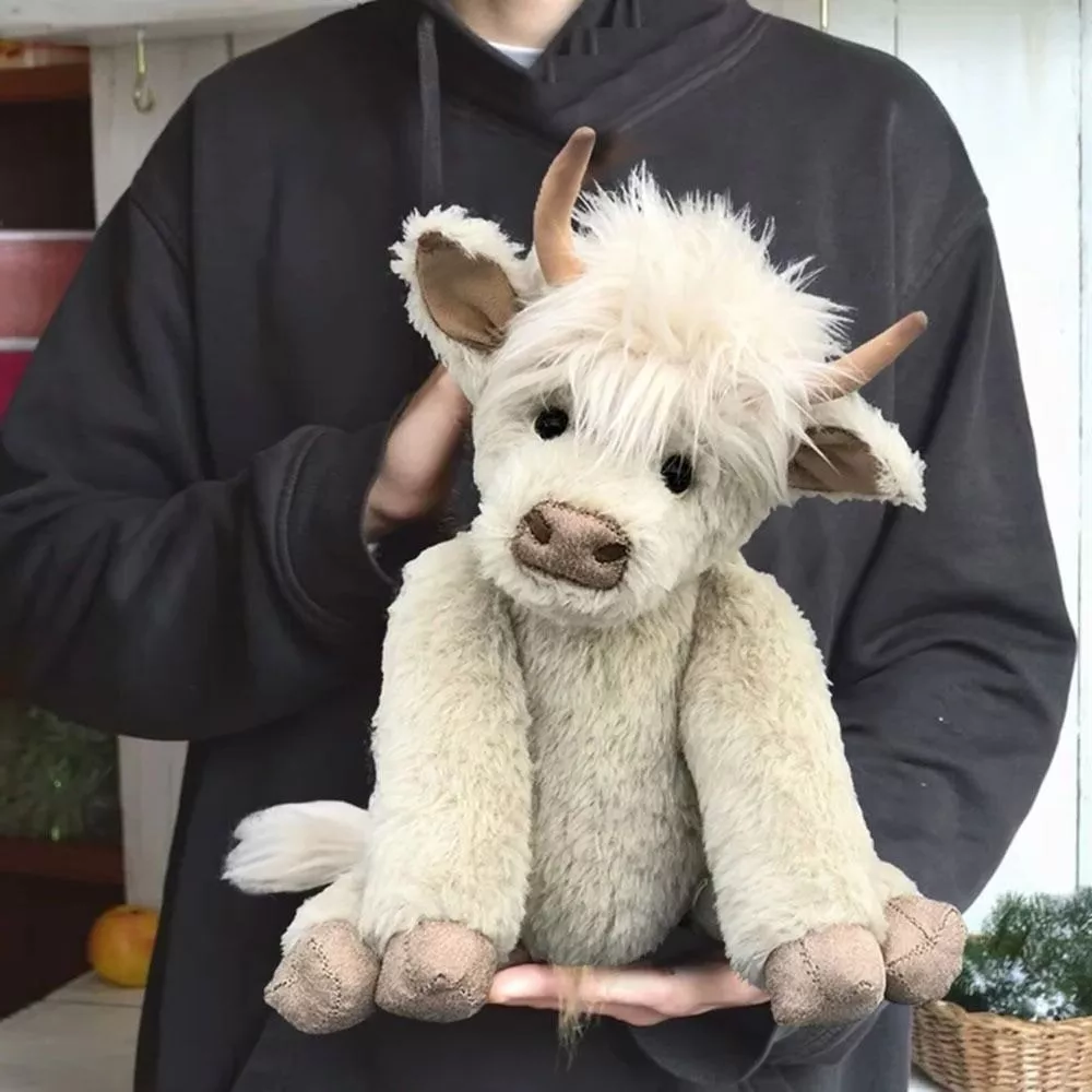 Charming Handmade Plush Highland Cow Companion