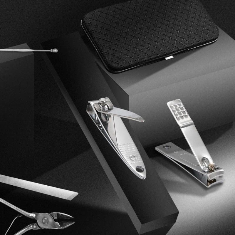 Comprehensive 19-Piece Nail Care Kit with Stainless Steel Tools