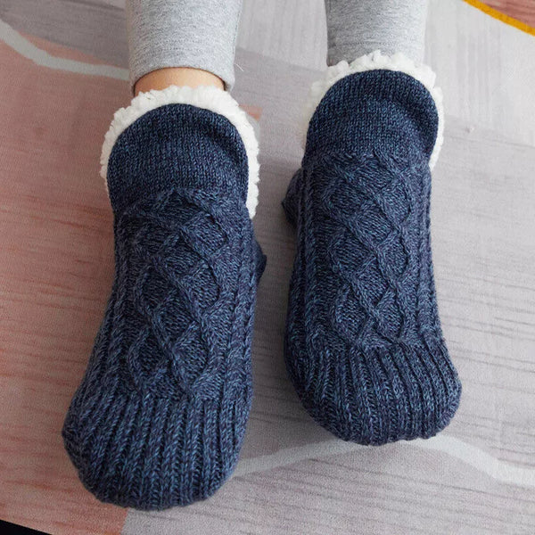 Cozy Grip Socks for Women - Fleece-Lined Indoor Comfort