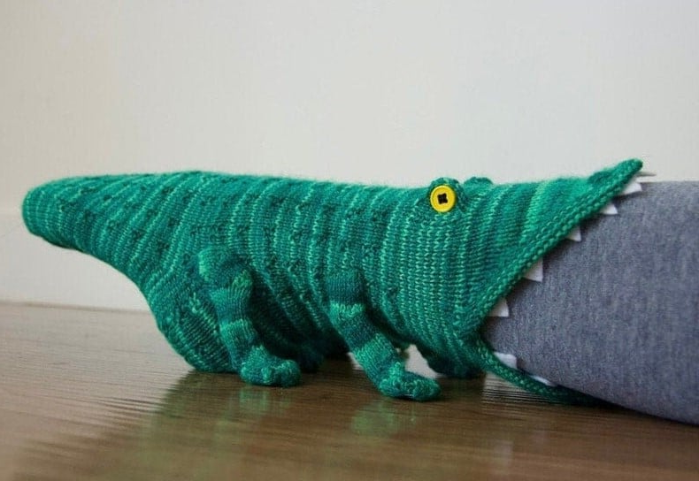 Whimsical Alligator-Themed Socks for Cozy Feet