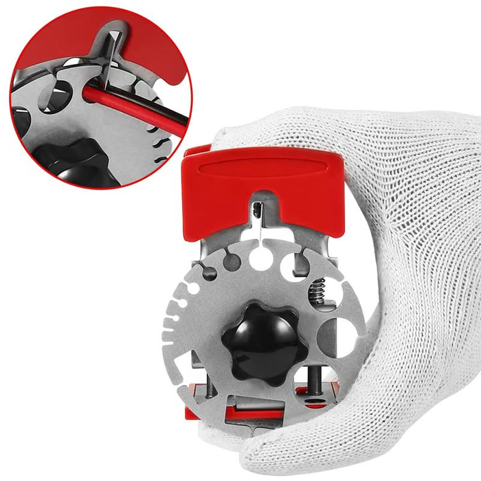 Versatile Wire Stripper Tool with 10 Replacement Blades