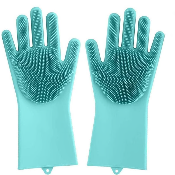 SmartScrub Silicone Cleaning Gloves - Reusable Dishwashing Essential