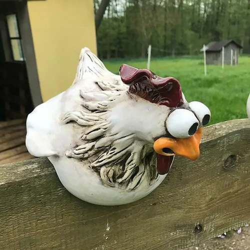 Playful Poultry Garden Statues – Charming Outdoor Decor