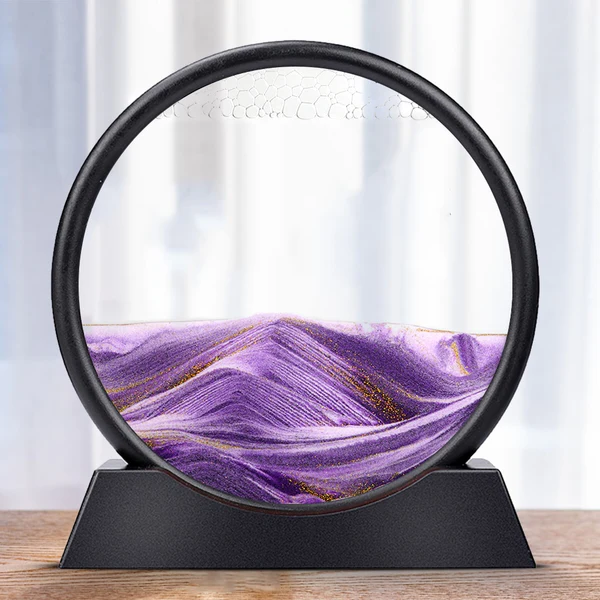 Dynamic Coastal Sand Art Display