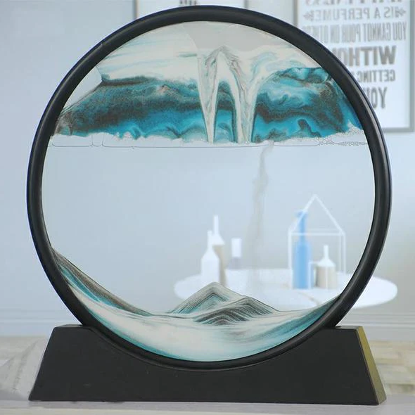 Elegant Oceanic Sand Sculpture