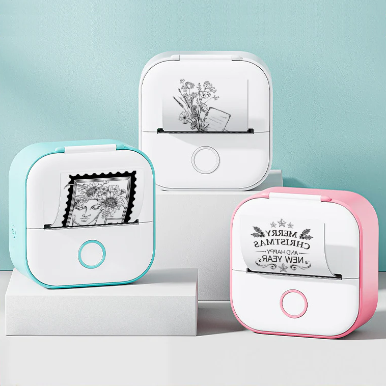 Compact Smart Label Printer for Home and Study