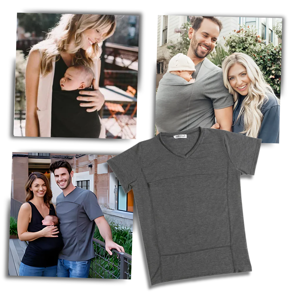 Comfort-Driven Bonding T-Shirt for Parents and Infants