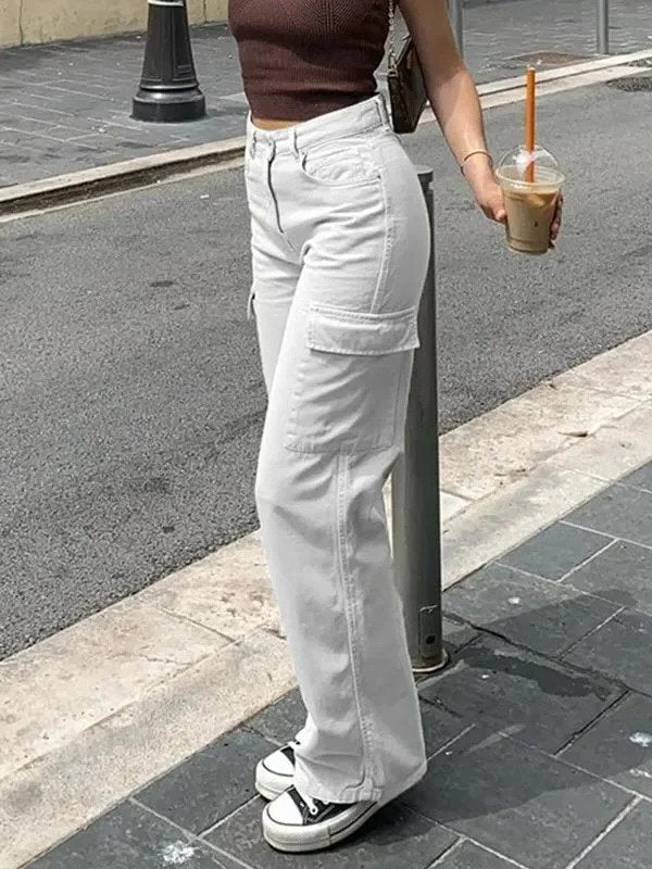 Versatile Cotton Blend Cargo Trousers for Everyday Wear