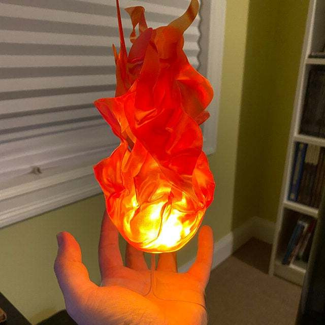 Illuminating Floating Fire Sphere - LED Halloween Decoration