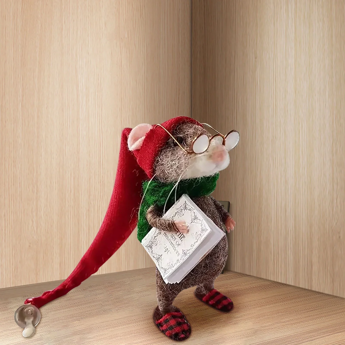 Charming Mouse Needle Felting Craft Kit for Seasonal Fun
