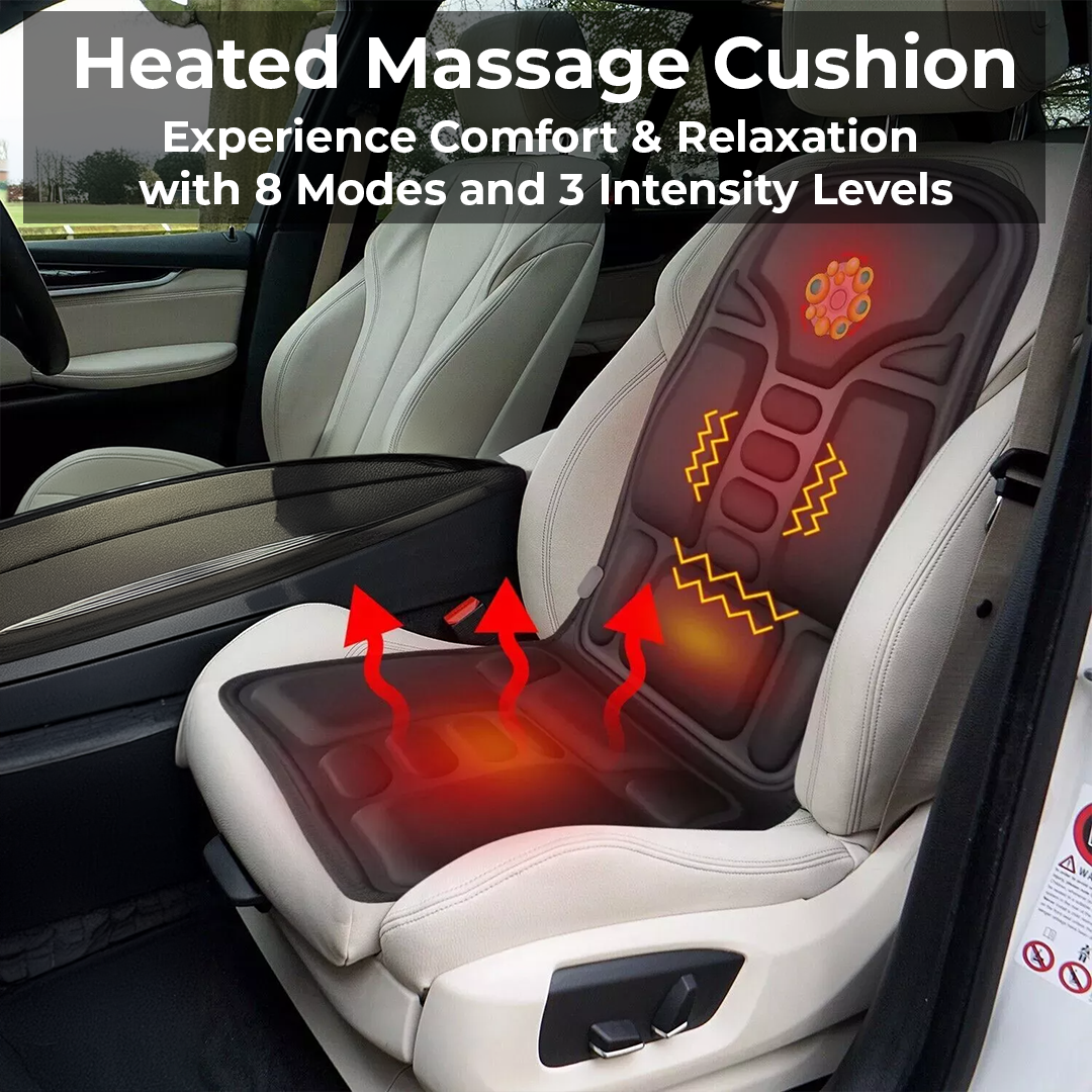 Relaxation Massage Cushion with Heat for Chairs & Cars