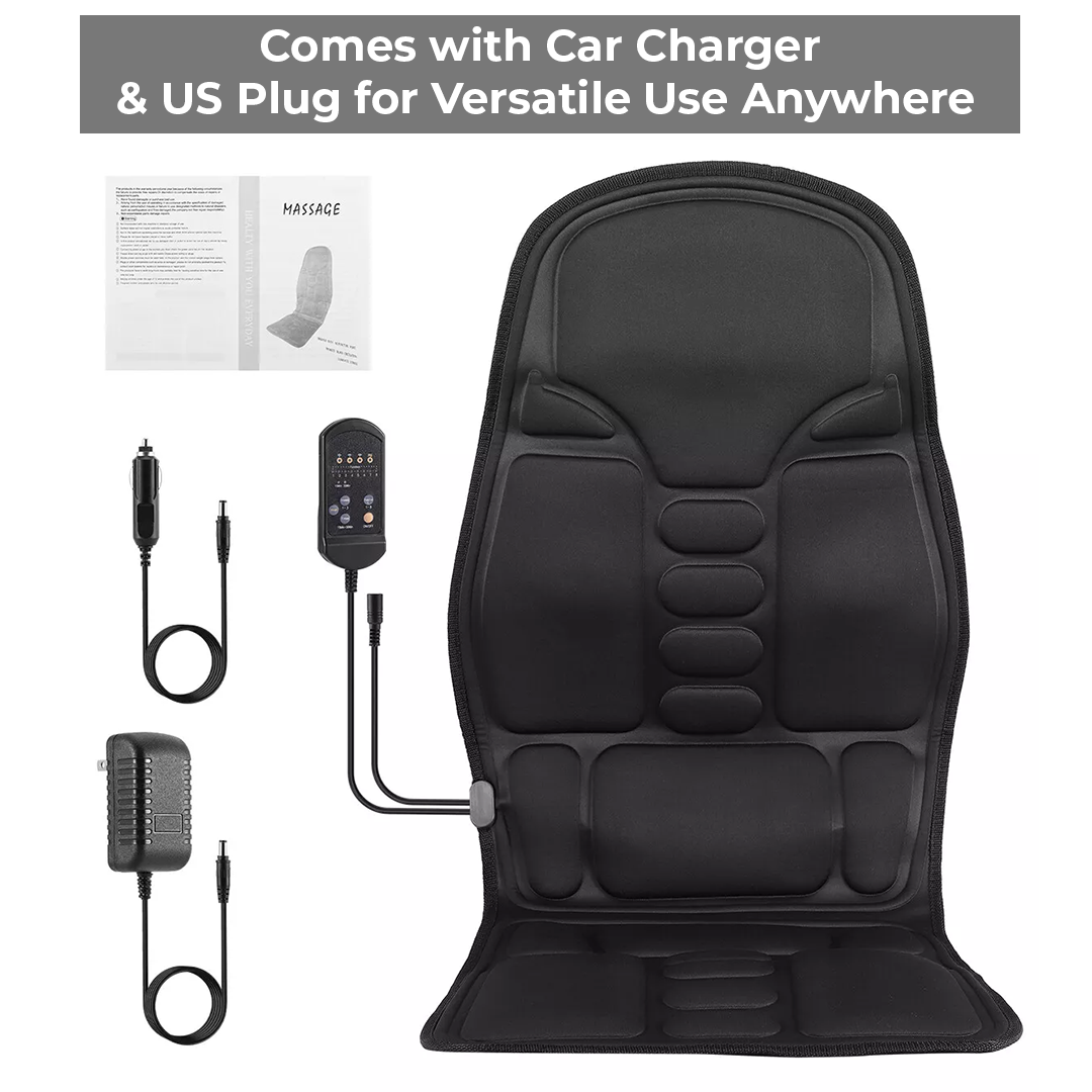 Relaxation Massage Cushion with Heat for Chairs & Cars