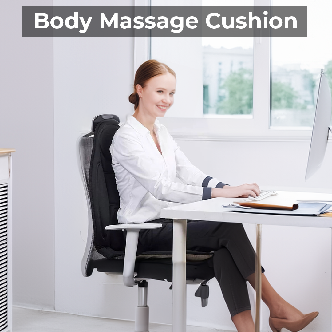 Relaxation Massage Cushion with Heat for Chairs & Cars