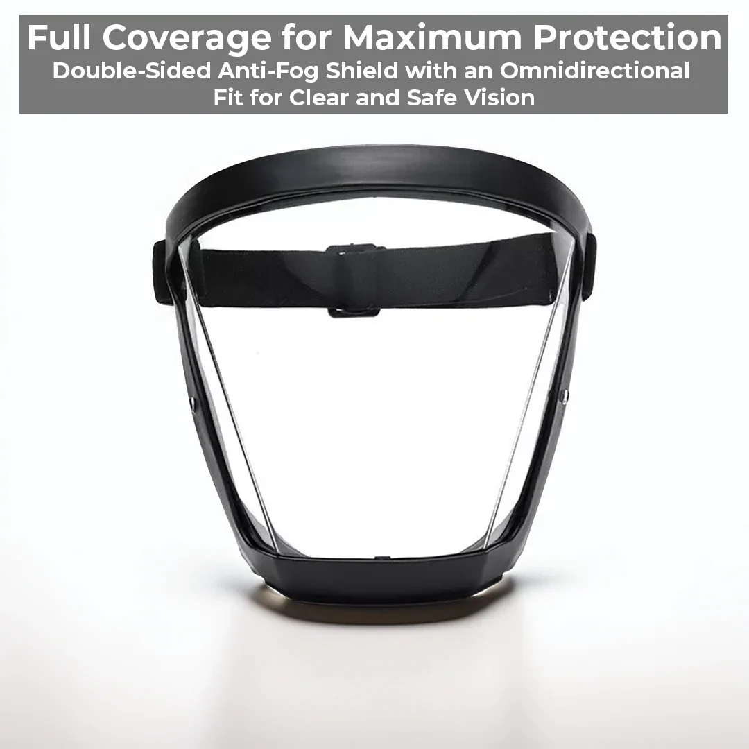ClearGuard Protective Face Shield: Waterproof and Anti-Fog
