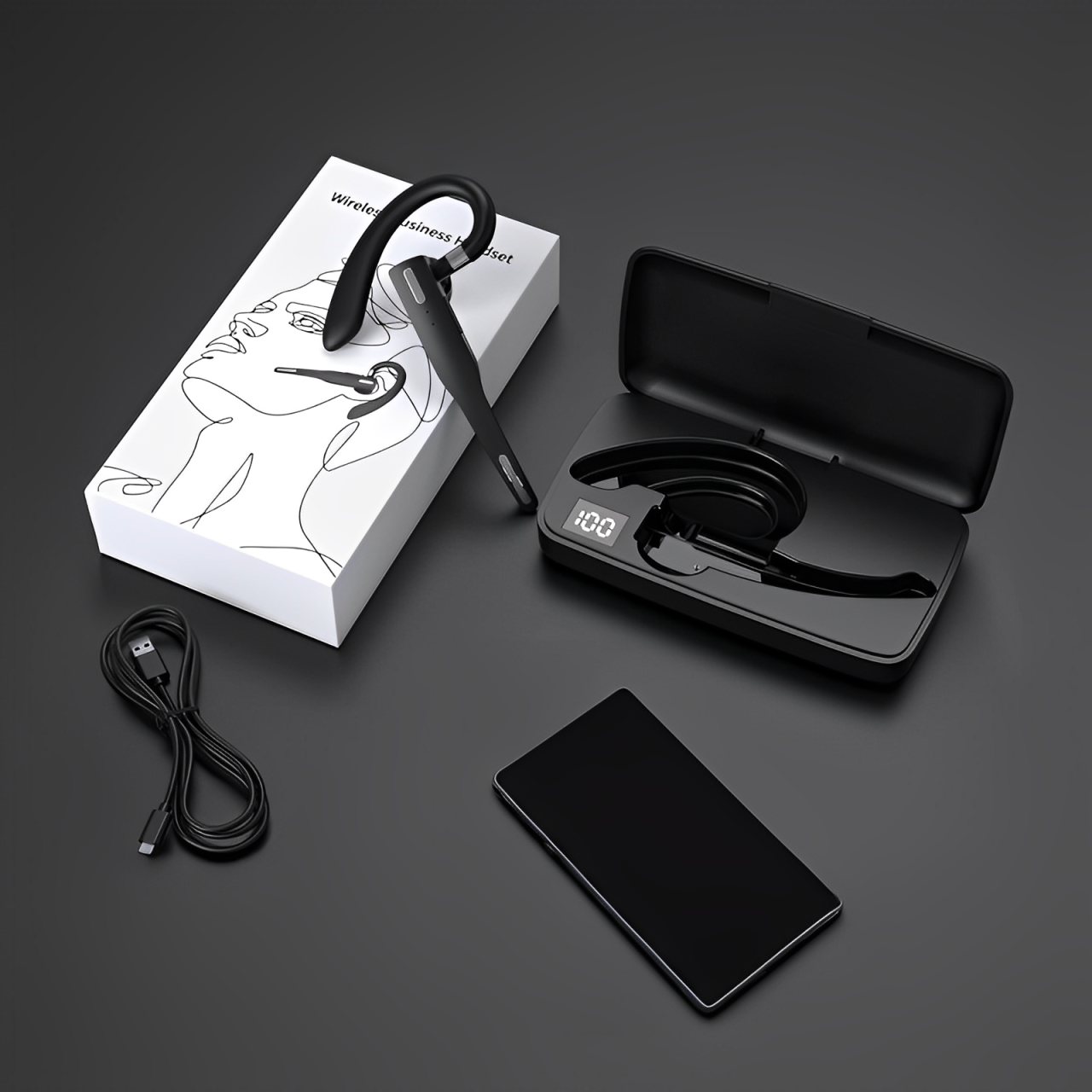 Ultimate Comfort Dual-Mic Bluetooth 5.1 Headset with Noise Cancellation