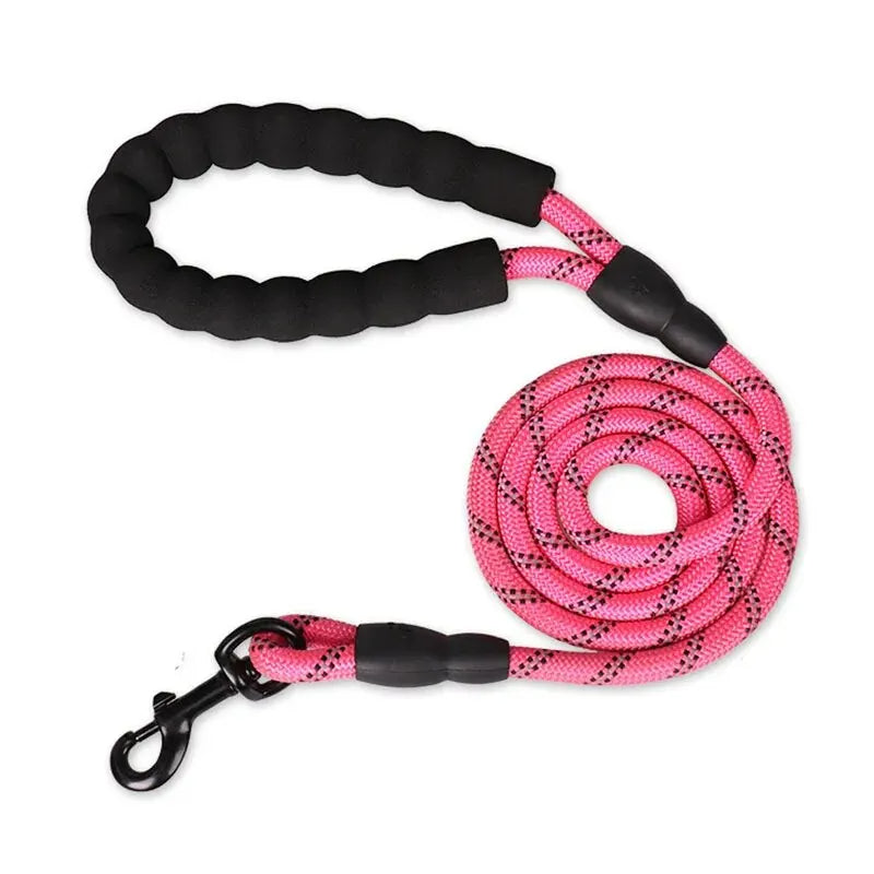 Enhanced Visibility Dog Leash with Comfort Grip