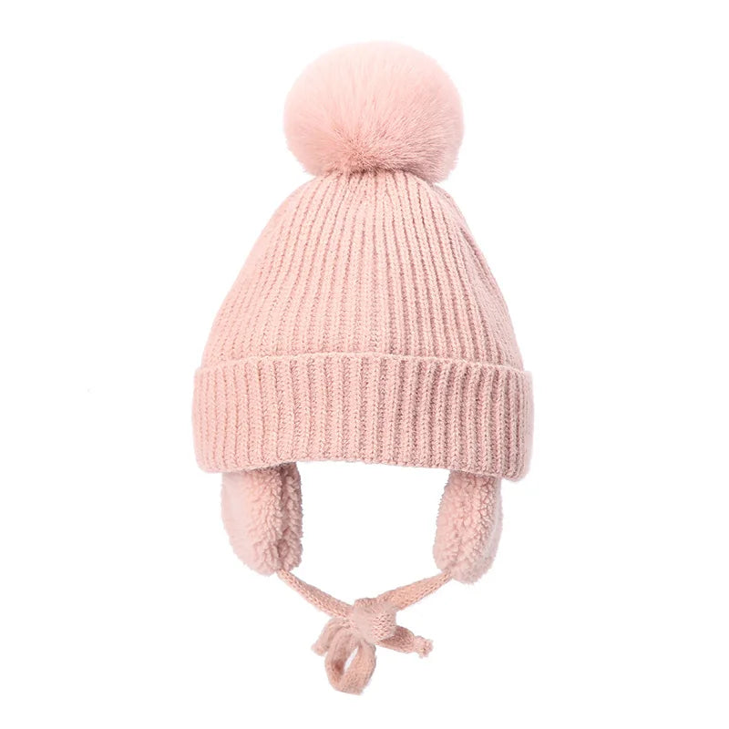 Cozy Knit Winter Hat for Kids with Earflaps