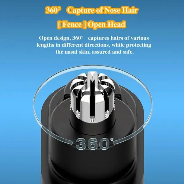 Compact Rechargeable Nose Hair Groomer - Effortless Precision Anywhere