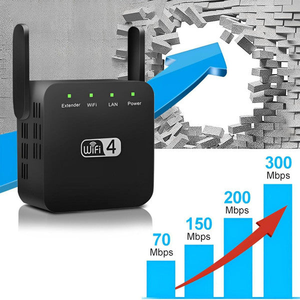 HomeWave WiFi Booster – Dual-Band Signal Enhancer with Ethernet Port