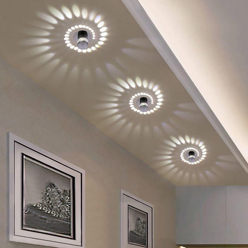Spiral LED Lamp in Modern Design