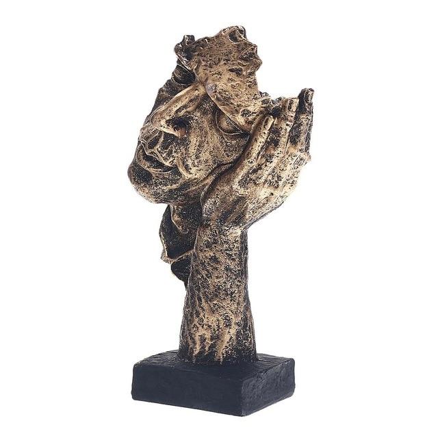 Modern Gold Abstract Art Sculpture