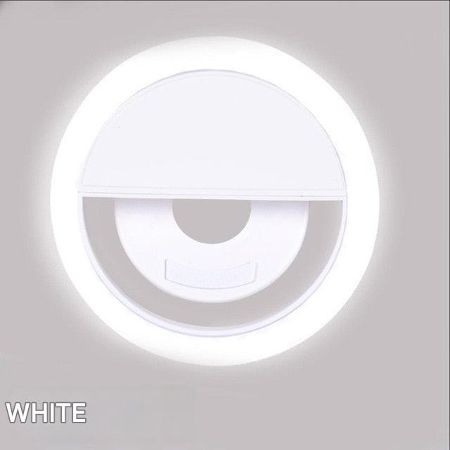 Compact Selfie Ring Light for Enhanced Photography